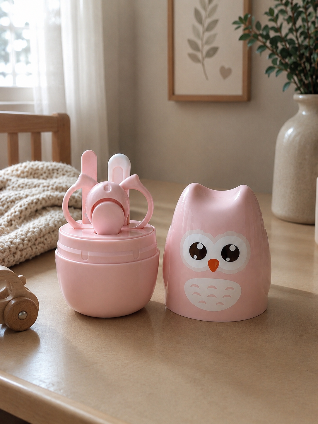 Baby Nail Care Set Premium – Forbicine, Tagliaunghie, Lima e Pinzetta con Custodia