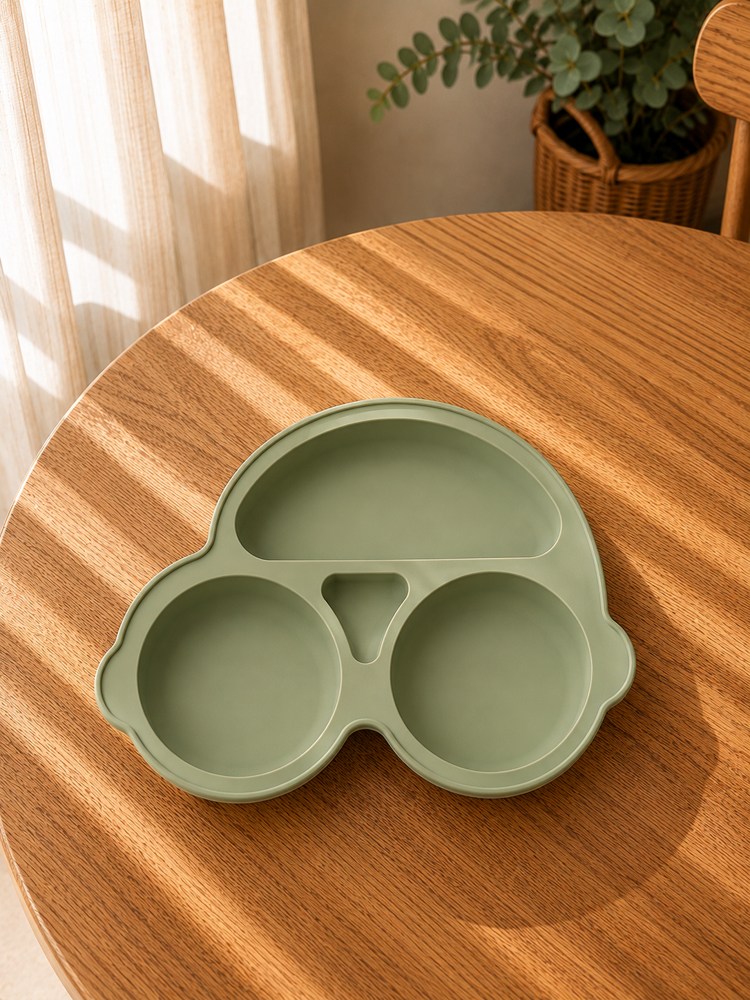 Piatto in Silicone per Bambini con Ventosa Antiscivolo – Sicuro BPA Free