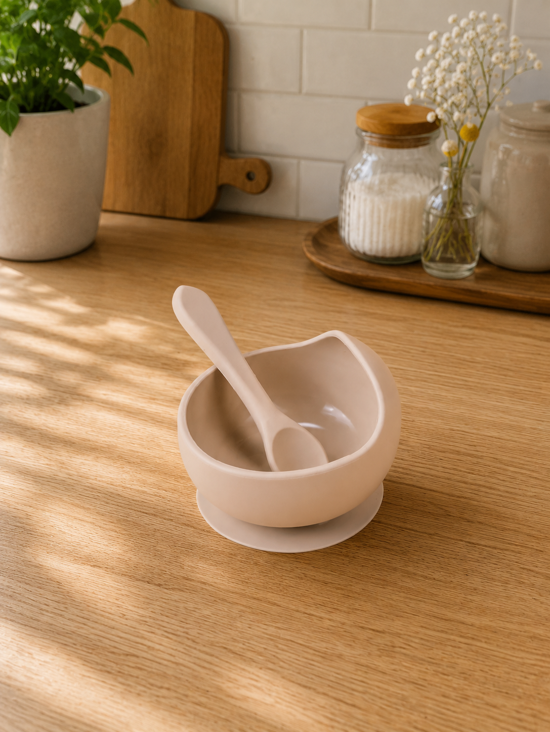 Ciotola in Silicone con Ventosa – Set Pappa Antiscivolo per Neonati e Prima Infanzia