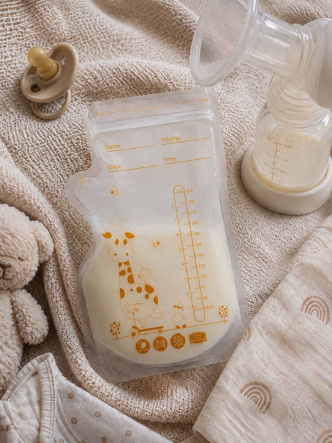 Sacchette  latte  materno  –  silicone  bpa  free