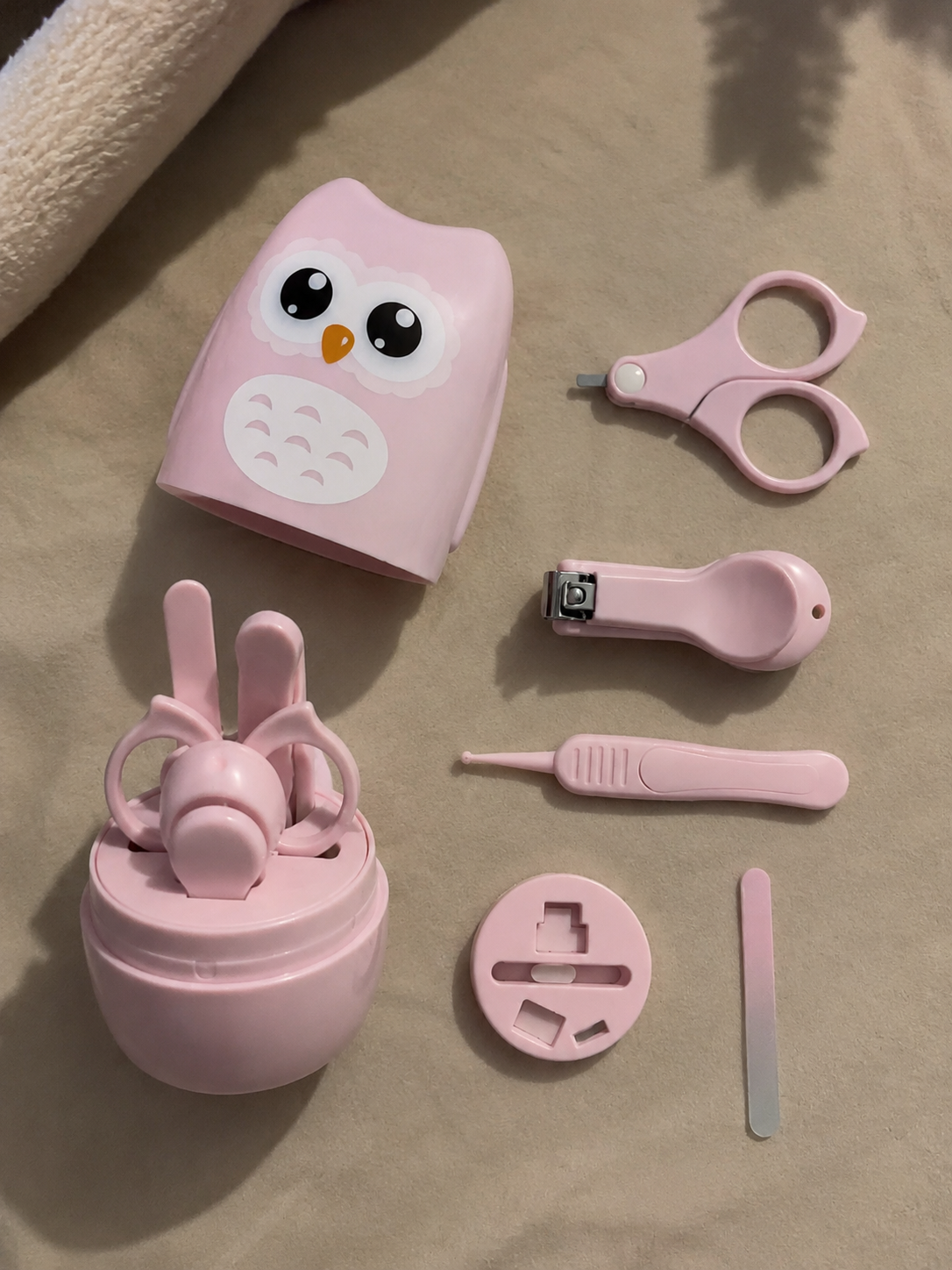 Baby Nail Care Set Premium – Forbicine, Tagliaunghie, Lima e Pinzetta con Custodia
