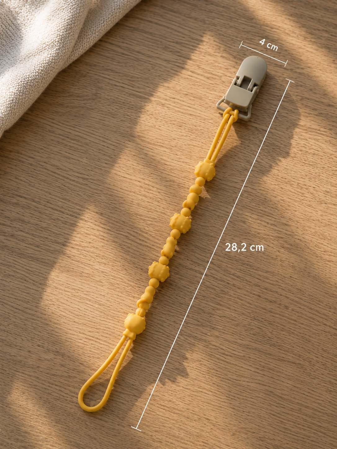 Clip Ciuccio in Silicone – Catena Porta Ciuccio Anti-Smarimento